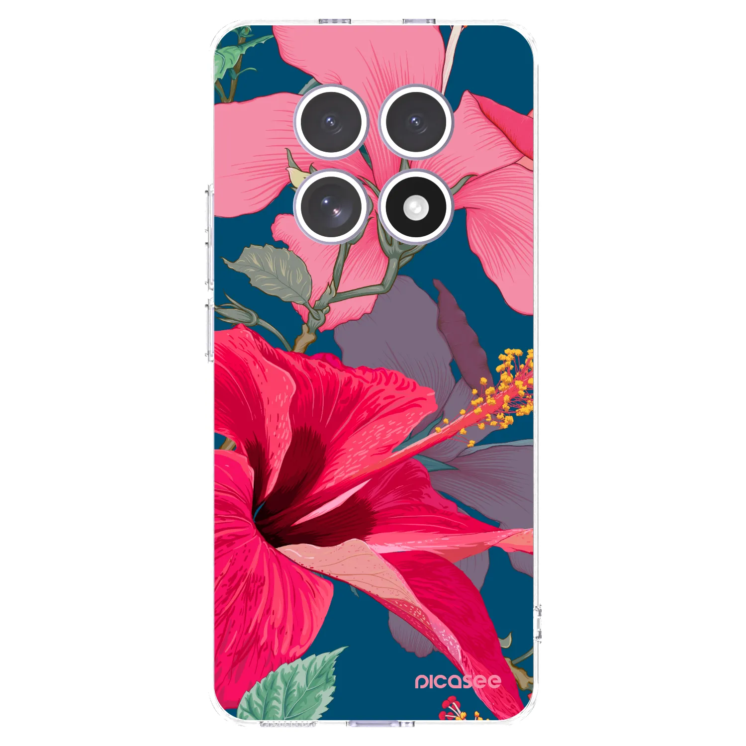 Picasee husă transparentă din silicon pentru Xiaomi Redmi Note 15 - Hibiscus