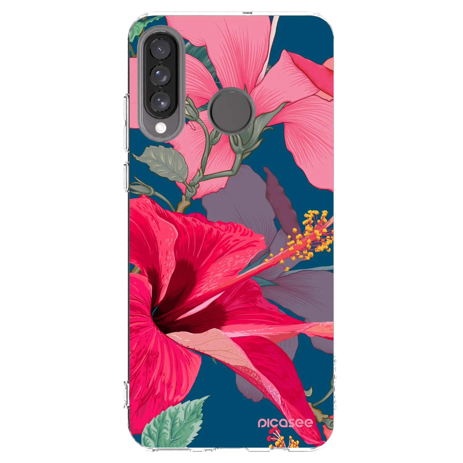 Picasee husă transparentă din silicon pentru Huawei P30 Lite - Hibiscus
