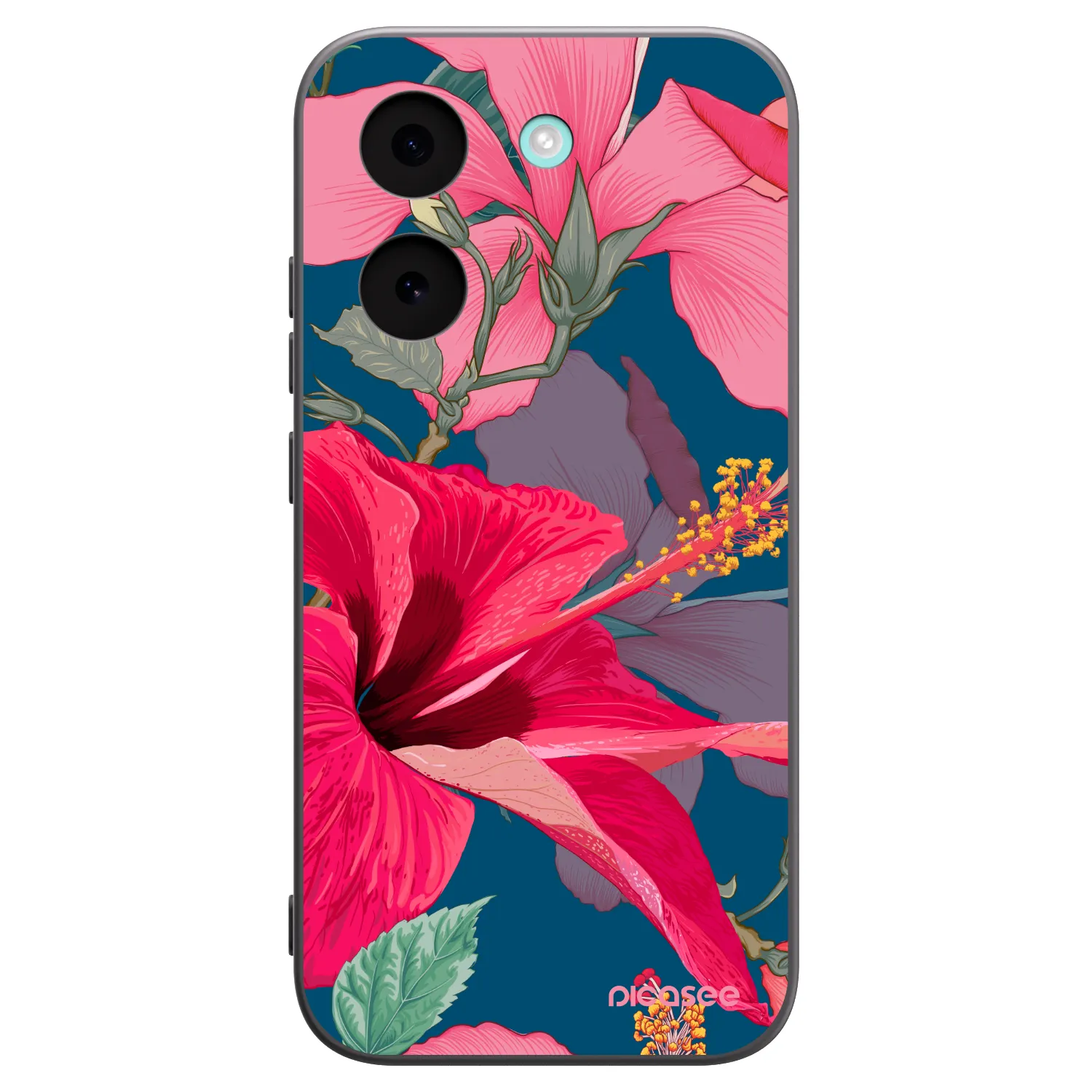 Picasee husă neagră din silicon pentru Xiaomi Poco X8 Pro - Hibiscus