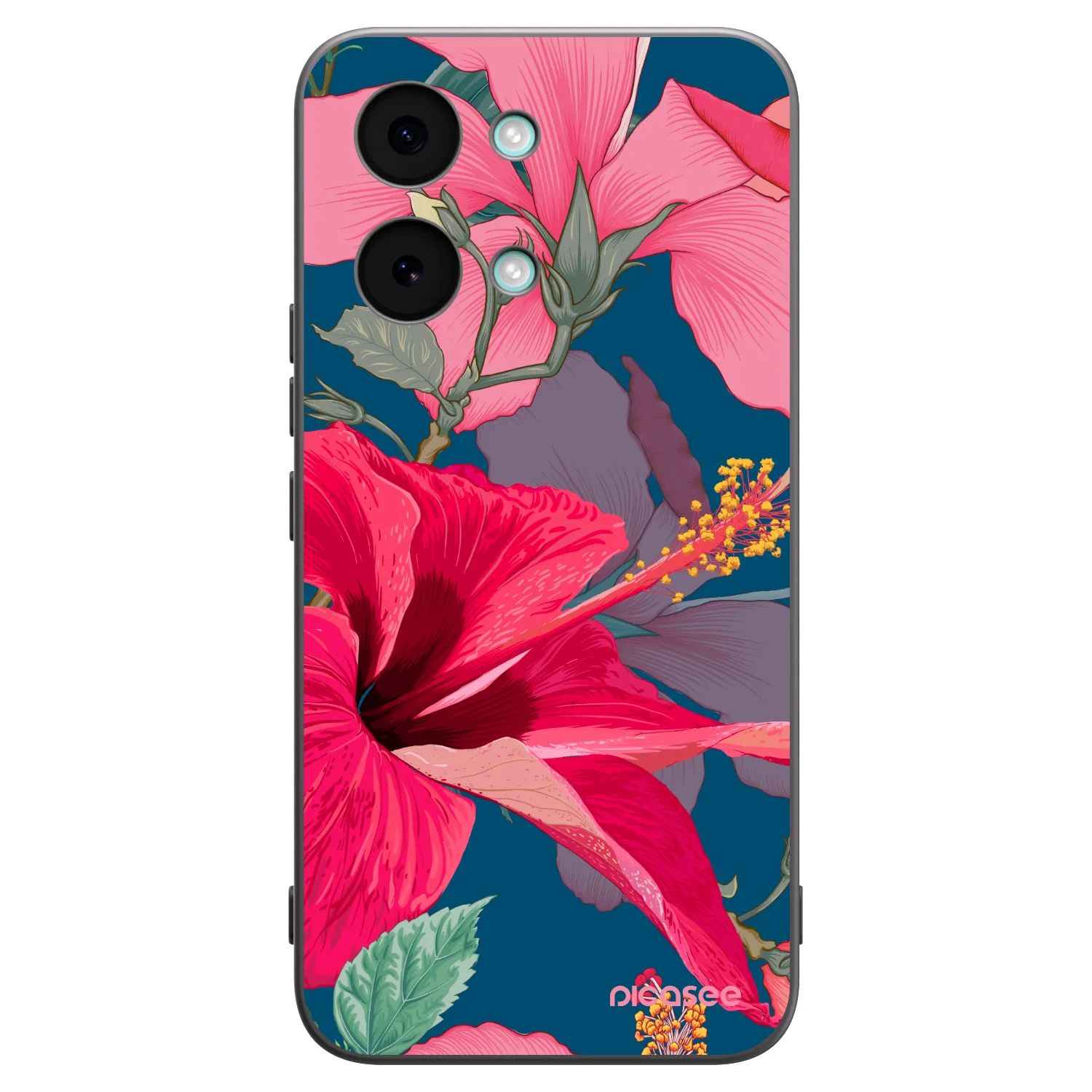 Picasee husă neagră din silicon pentru Xiaomi Poco X8 Pro Max - Hibiscus
