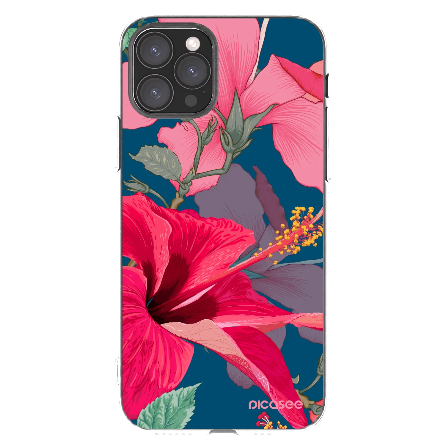 Picasee husă transparentă din silicon pentru Apple iPhone 11 Pro - Hibiscus