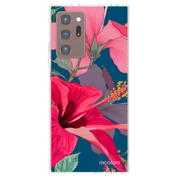 Picasee husă transparentă din silicon pentru Samsung Galaxy Note 20 Ultra - Hibiscus