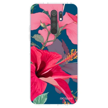 Picasee husă transparentă din silicon pentru Xiaomi Redmi 9 - Hibiscus