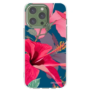 Picasee husă transparentă din silicon pentru Apple iPhone 13 Pro - Hibiscus