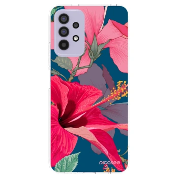 Picasee husă transparentă din silicon pentru Samsung Galaxy A32 4G SM-A325F - Hibiscus