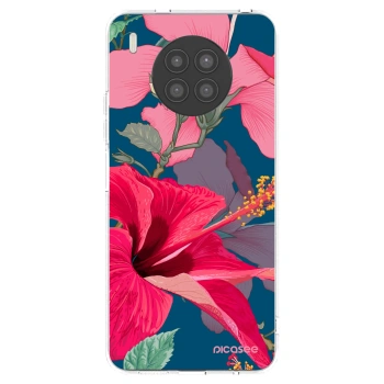 Picasee husă transparentă din silicon pentru Huawei Nova 8i - Hibiscus