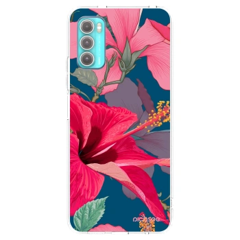 Picasee husă transparentă din silicon pentru Motorola Moto G60 - Hibiscus