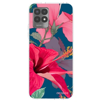 Picasee husă transparentă din silicon pentru Realme 8i - Hibiscus
