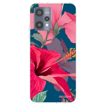 Picasee husă transparentă din silicon pentru Realme 9 Pro 5G - Hibiscus