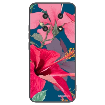 Picasee husă neagră din silicon pentru Honor Magic4 Lite 5G - Hibiscus