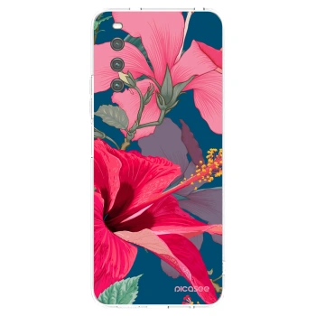 Picasee husă transparentă din silicon pentru Sony Xperia 10 IV 5G - Hibiscus