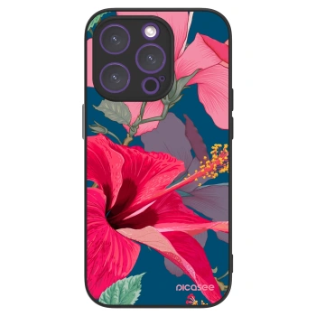 Picasee ULTIMATE CASE MagSafe pentru Apple iPhone 14 Pro - Hibiscus