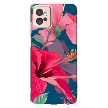 Picasee husă transparentă din silicon pentru Motorola Moto G32 - Hibiscus