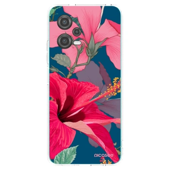 Picasee husă transparentă din silicon pentru Xiaomi Poco X5 - Hibiscus