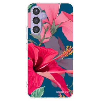 Picasee husă transparentă din silicon pentru Samsung Galaxy A54 5G A546B - Hibiscus