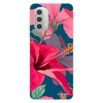 Picasee husă transparentă din silicon pentru Motorola Moto G51 - Hibiscus