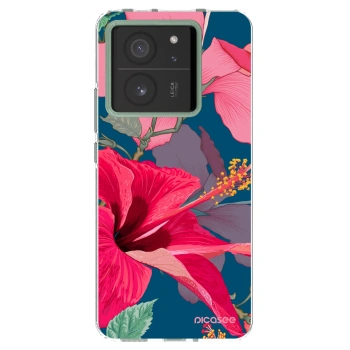 Picasee husă transparentă din silicon pentru Xiaomi 13T - Hibiscus