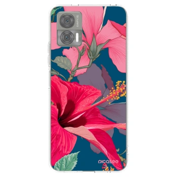 Picasee husă transparentă din silicon pentru Motorola Edge 30 Neo - Hibiscus