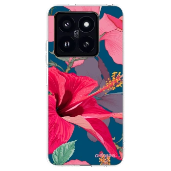 Picasee husă transparentă din silicon pentru Xiaomi 14 Pro - Hibiscus