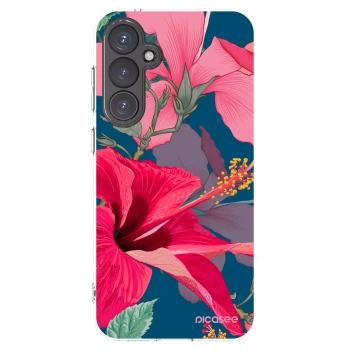 Picasee husă transparentă din silicon pentru Samsung Galaxy S23 FE S711B - Hibiscus