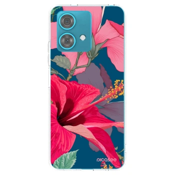 Picasee husă transparentă din silicon pentru Motorola Edge 40 Neo - Hibiscus