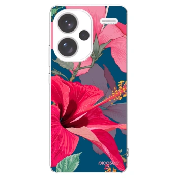 Picasee husă transparentă din silicon pentru Xiaomi Redmi Note 13 Pro+ 5G - Hibiscus