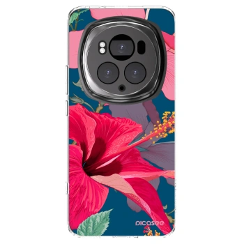 Picasee husă transparentă din silicon pentru Honor Magic6 Pro - Hibiscus