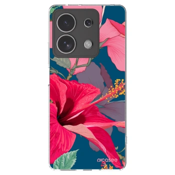 Picasee husă transparentă din silicon pentru Xiaomi Redmi Note 13 4G - Hibiscus