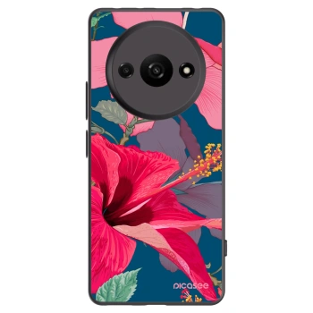 Picasee husă neagră din silicon pentru Xiaomi Redmi A3 - Hibiscus