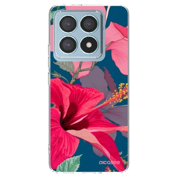 Picasee husă transparentă din silicon pentru Xiaomi 14T Pro - Hibiscus