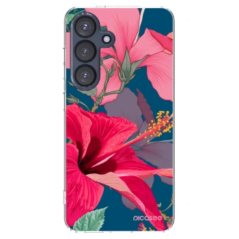Picasee husă transparentă din silicon pentru Samsung Galaxy S25 5G - Hibiscus