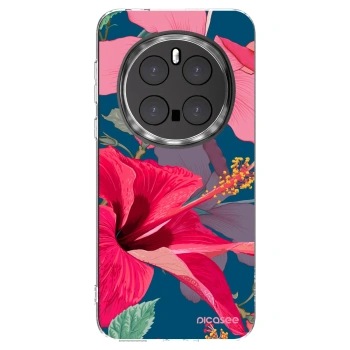 Picasee husă transparentă din silicon pentru Honor Magic7 Pro 5G - Hibiscus