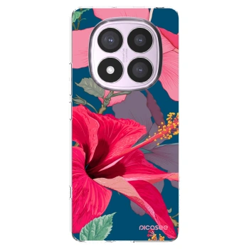 Picasee husă transparentă din silicon pentru Xiaomi Redmi Note 14 Pro 4G - Hibiscus