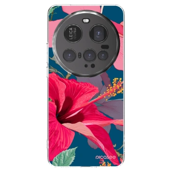 Picasee husă transparentă din silicon pentru Xiaomi 15 Ultra - Hibiscus