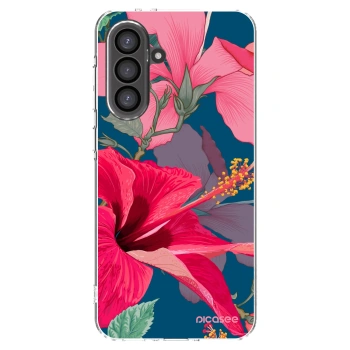 Picasee husă transparentă din silicon pentru Samsung Galaxy A56 5G A566B - Hibiscus