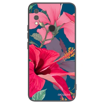 Picasee husă neagră din silicon pentru Xiaomi Redmi Note 7 - Hibiscus