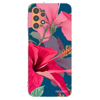 Picasee husă transparentă din silicon pentru Samsung Galaxy A13 5G - Hibiscus