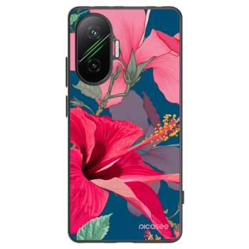 Picasee husă neagră din silicon pentru Xiaomi Poco F7 5G - Hibiscus