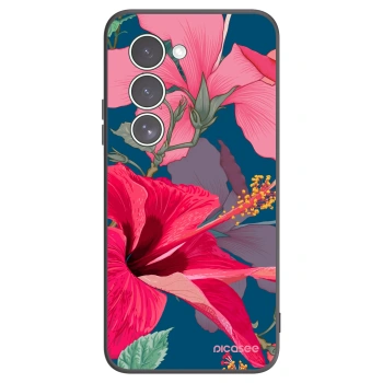 Picasee husă neagră din silicon pentru Xiaomi Redmi 15 5G - Hibiscus