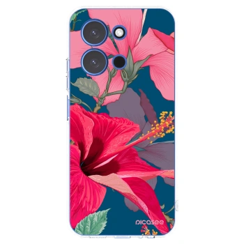 Picasee husă transparentă din silicon pentru Xiaomi Redmi 15C 4G - Hibiscus