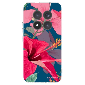 Picasee husă transparentă din silicon pentru Xiaomi Redmi Note 15 Pro+ - Hibiscus