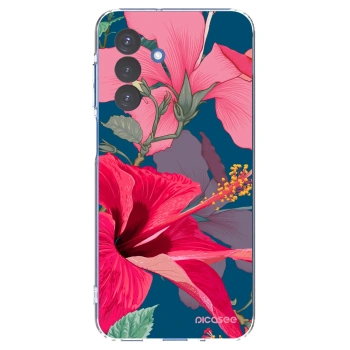 Picasee husă transparentă din silicon pentru Samsung Galaxy A17 5G - Hibiscus