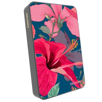 Picasee Powerbank cu MagSafe 10 000 mAh Gri - Hibiscus