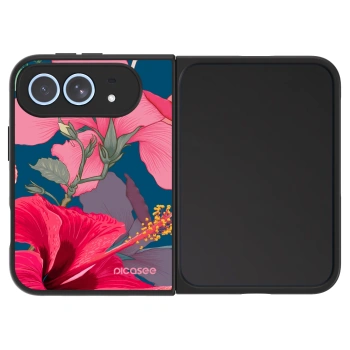 Picasee ULTIMATE CASE MagSafe pentru Apple iPhone Duo - Hibiscus