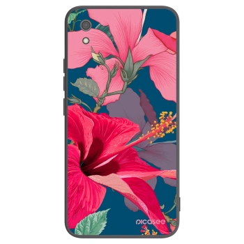 Picasee husă neagră din silicon pentru Xiaomi Redmi 7A - Hibiscus
