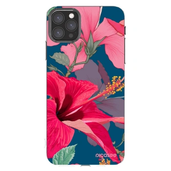 Picasee husă transparentă din silicon pentru Apple iPhone 11 Pro Max - Hibiscus