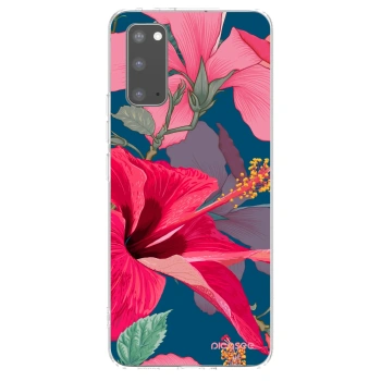 Picasee husă transparentă din silicon pentru Samsung Galaxy S20 G980F - Hibiscus