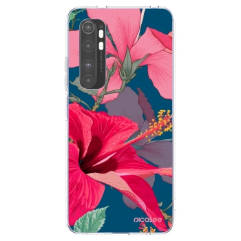 Picasee husă transparentă din silicon pentru Xiaomi Mi Note 10 Lite - Hibiscus