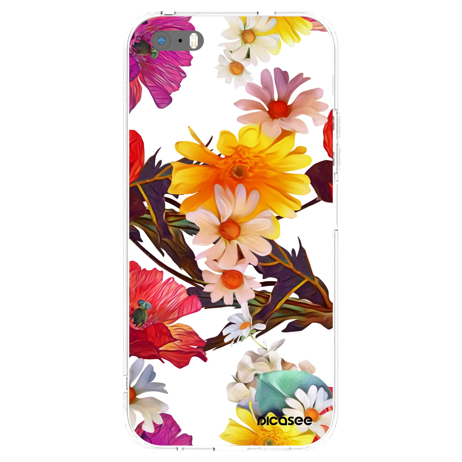 Picasee husă transparentă din silicon pentru Apple iPhone 5/5S/SE - Meadow