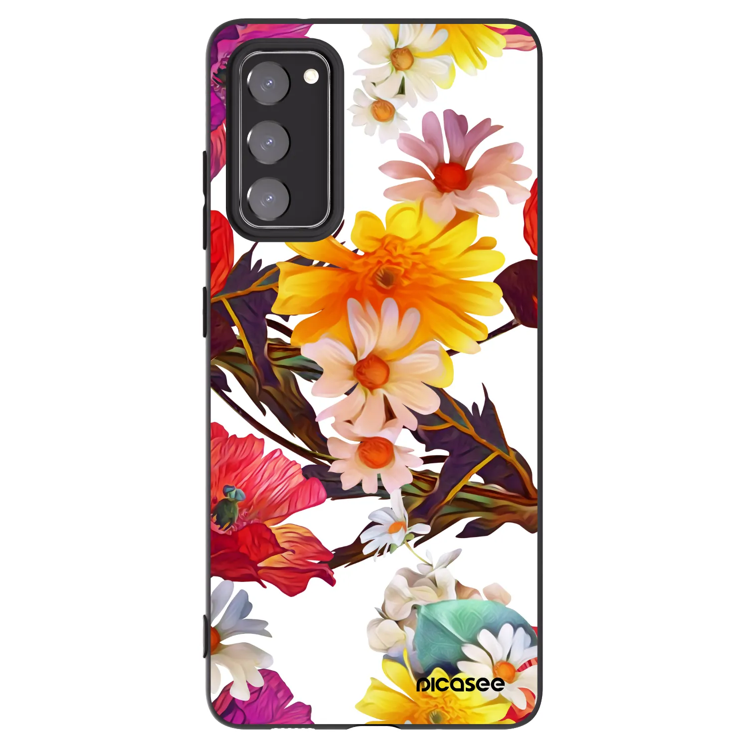 Picasee husă neagră din silicon pentru Samsung Galaxy S20 FE - Meadow